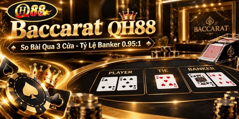 Baccarat QH88 | So Bài Qua 3 Cửa - Tỷ Lệ Banker 0.95:1