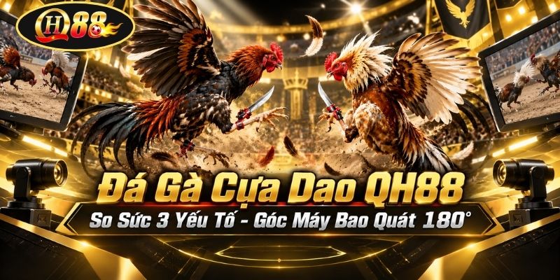 Đá Gà Cựa Dao QH88 | So Sức 3 Yếu Tố - Góc Máy Bao Quát 180°